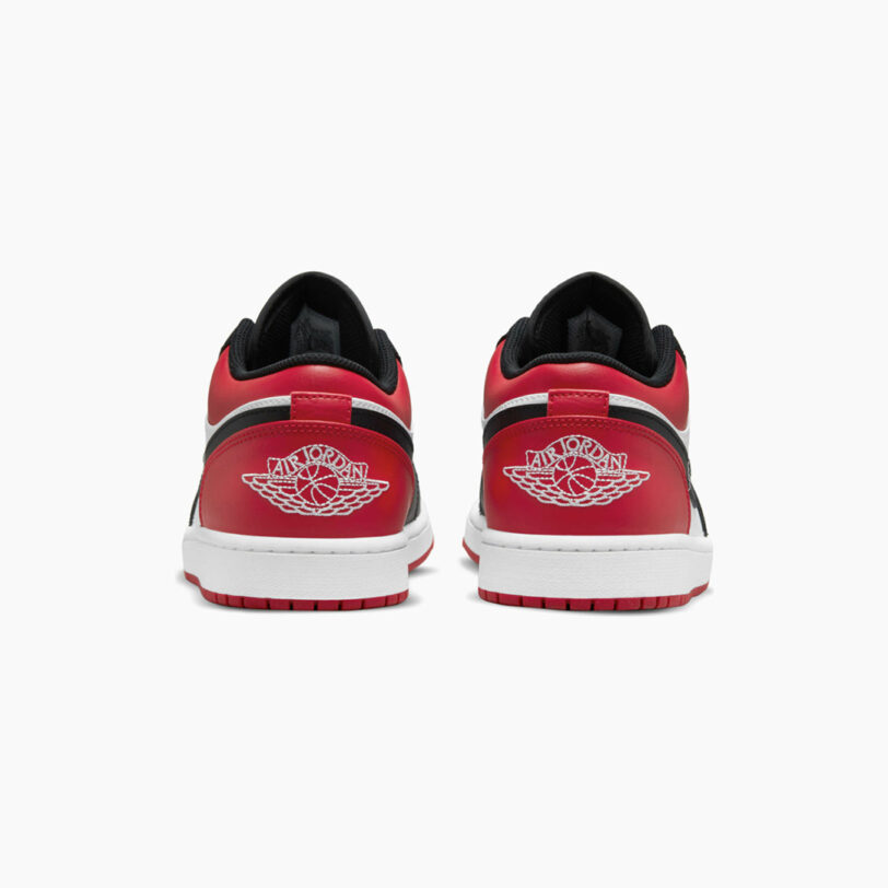 Jordan 1 Low Nike Air Bred Toe Red NBA bellissime sneakers di tendenza
