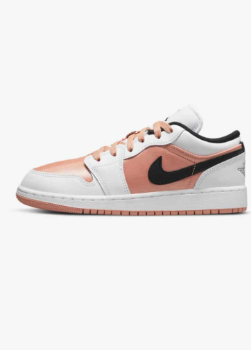 Jordan 1 Air Nike Low GS Light Madder Root Bellissime Sneakers Bianche Oro Ultima Collezione