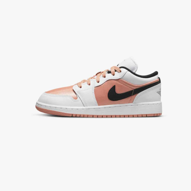 Jordan 1 Air Nike Low GS Light Madder Root Bellissime Sneakers Bianche Oro Ultima Collezione